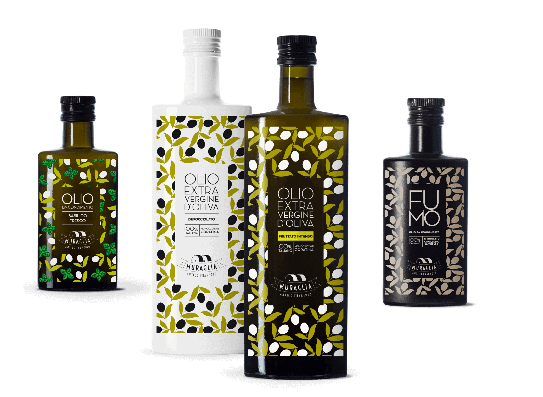 Huile d'olive en bouteille céramique motif tentacules - Muraglia
