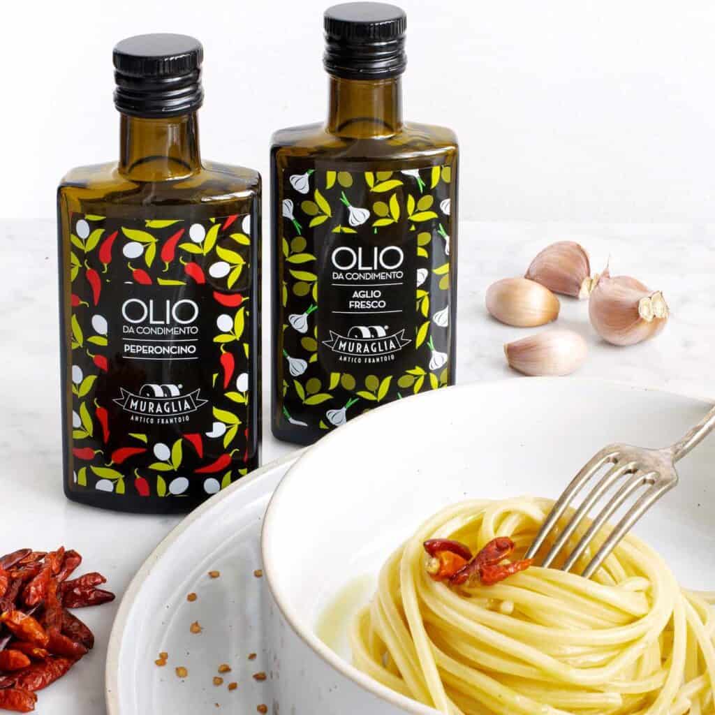 Spaghetti con olio evo