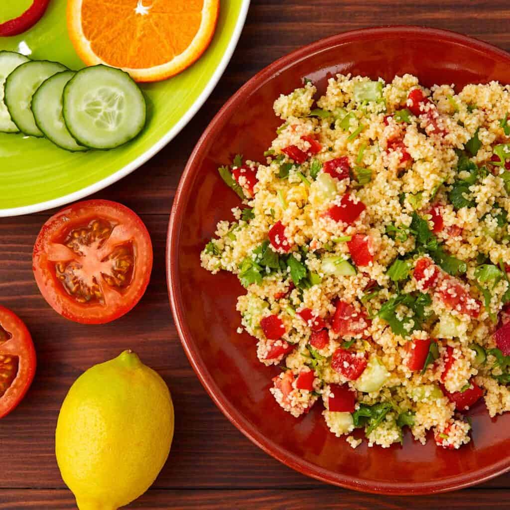 Cous cous con olio evo