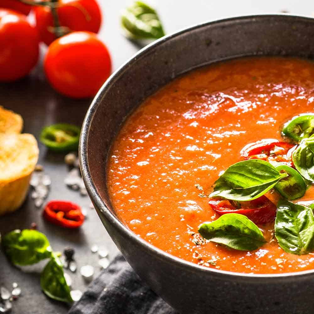 Gazpacho con olio extravergine