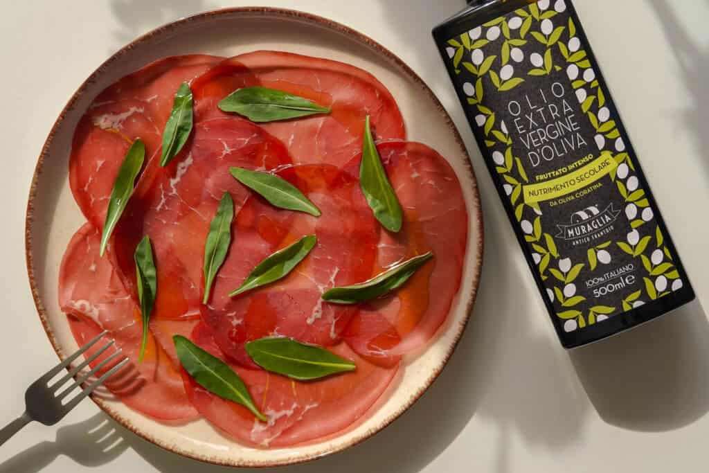 abbinamenti con olio extravergine Frantoio Muraglia fruttato intenso ricco di polifenoli