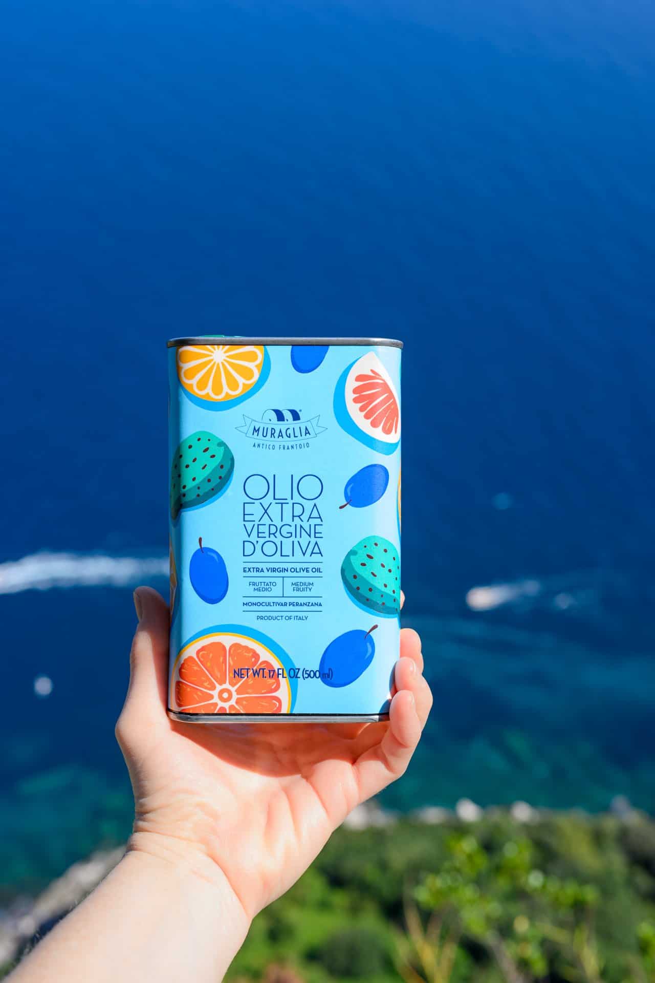 Tin fruits of the Mediterranean 500ml blue | Frantoio Muraglia